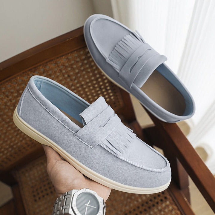 Matte loafers met franjes voor heren - Harrison