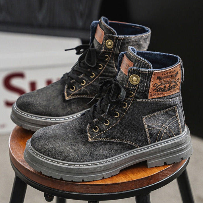 Canvas denim herenschoenen - Eron