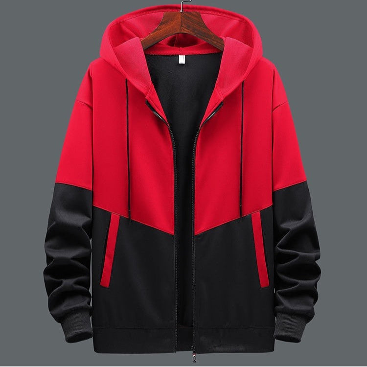 Tweekleurig heren sweatshirt met capuchon en ritssluiting - Nexo