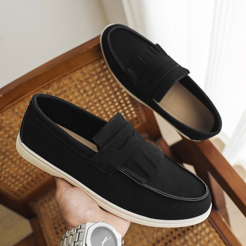 Matte loafers met franjes voor heren - Harrison