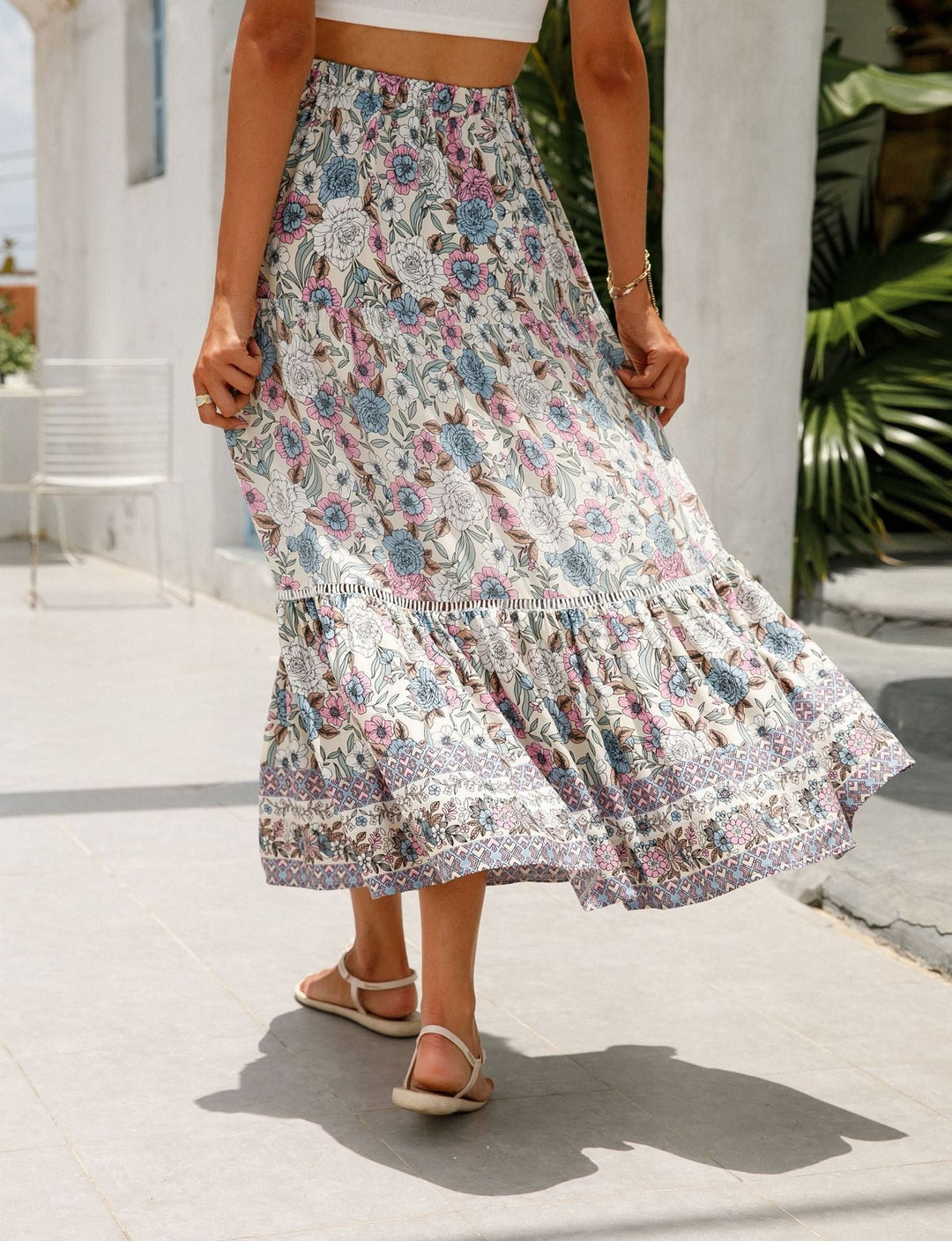 Damesrok bohemian bloemenprint - Vianey