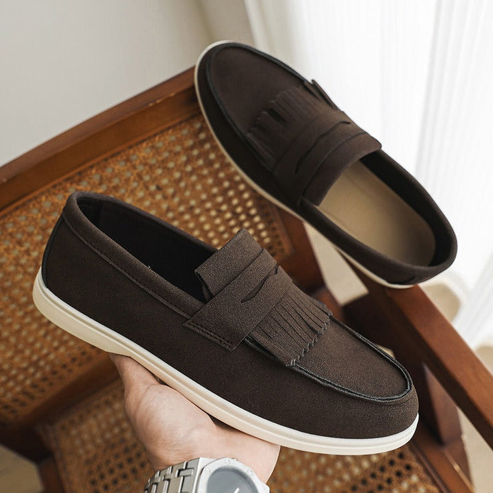 Matte loafers met franjes voor heren - Harrison