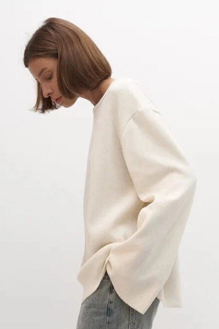 Oversized damestrui met open rug en lange mouwen - Mireya