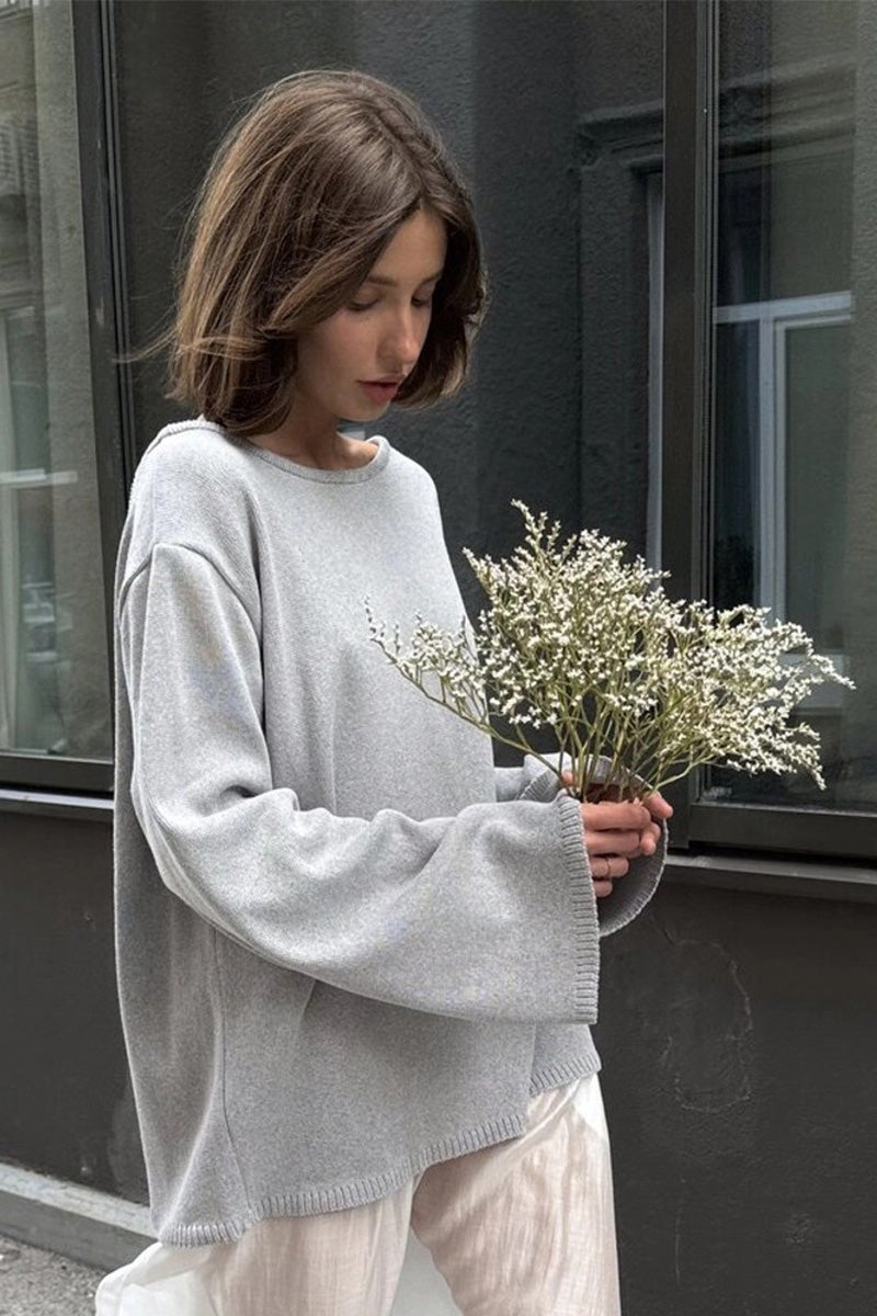 Oversized damestrui met open rug en lange mouwen - Mireya