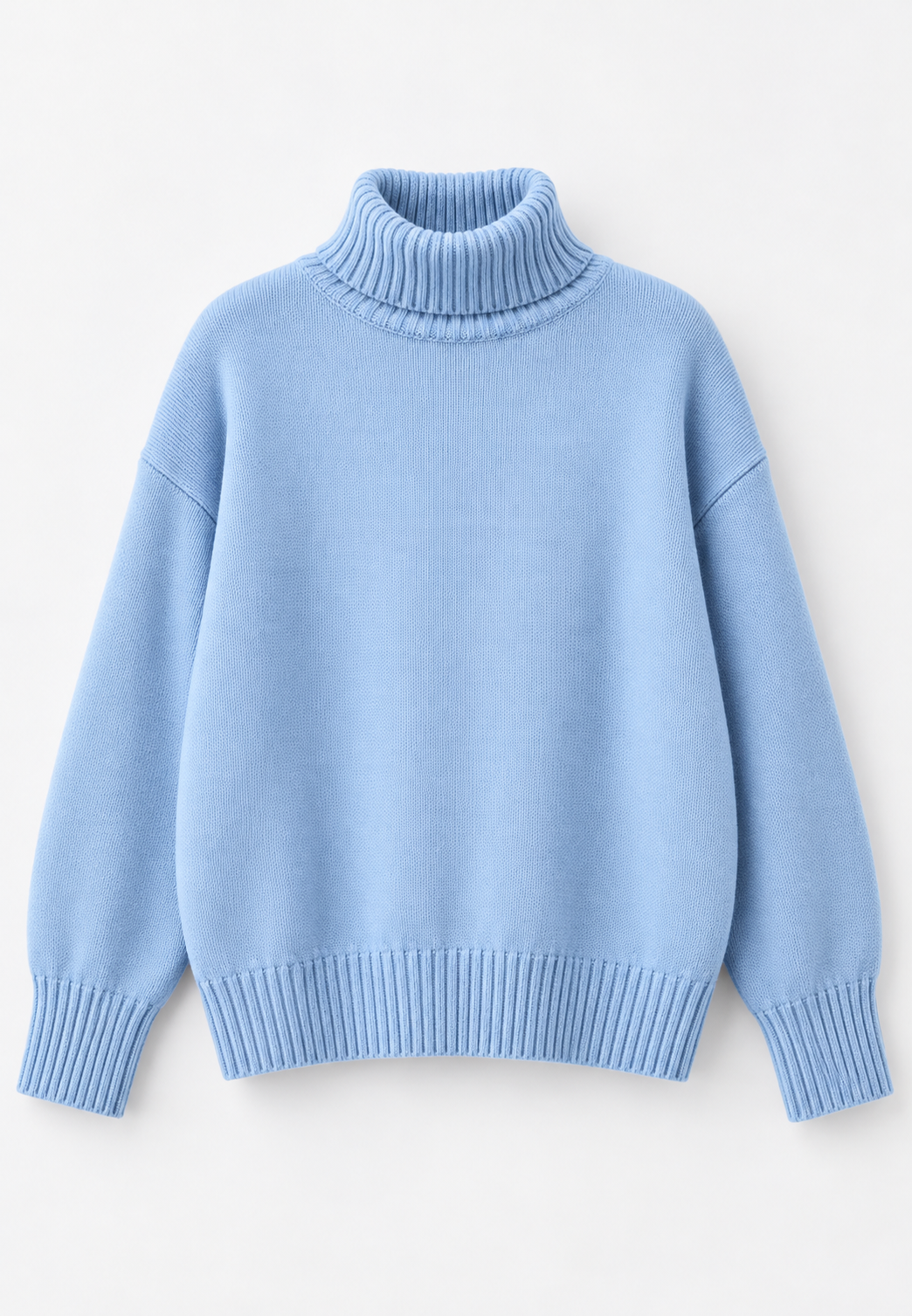 Oversized damestrui met col, verlaagde schouders en glad breisel - Eirwen