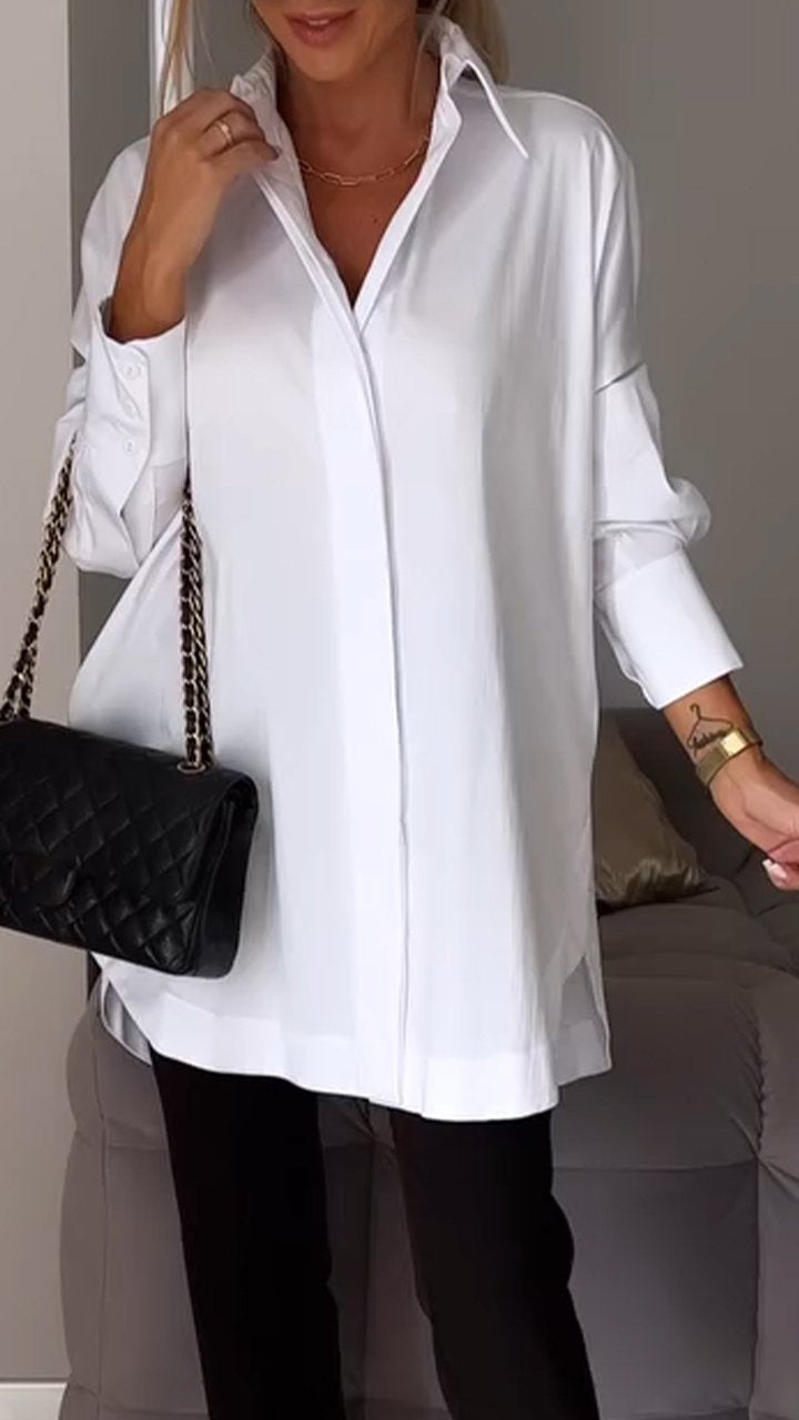 Chique oversized chiffon blouse - Bettina