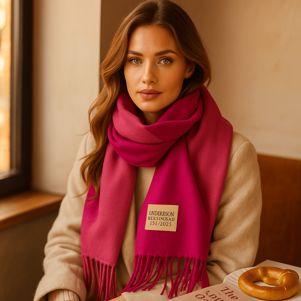 Käännettävä Pashmina - huivi Elena – Tyylikäs ja Pehmeä - EmiyoSuomi - Huivit