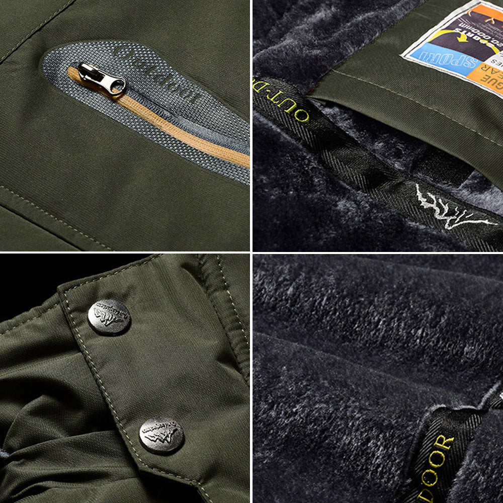 Waterdicht gevoerd herenjack met capuchon - Cavalieri