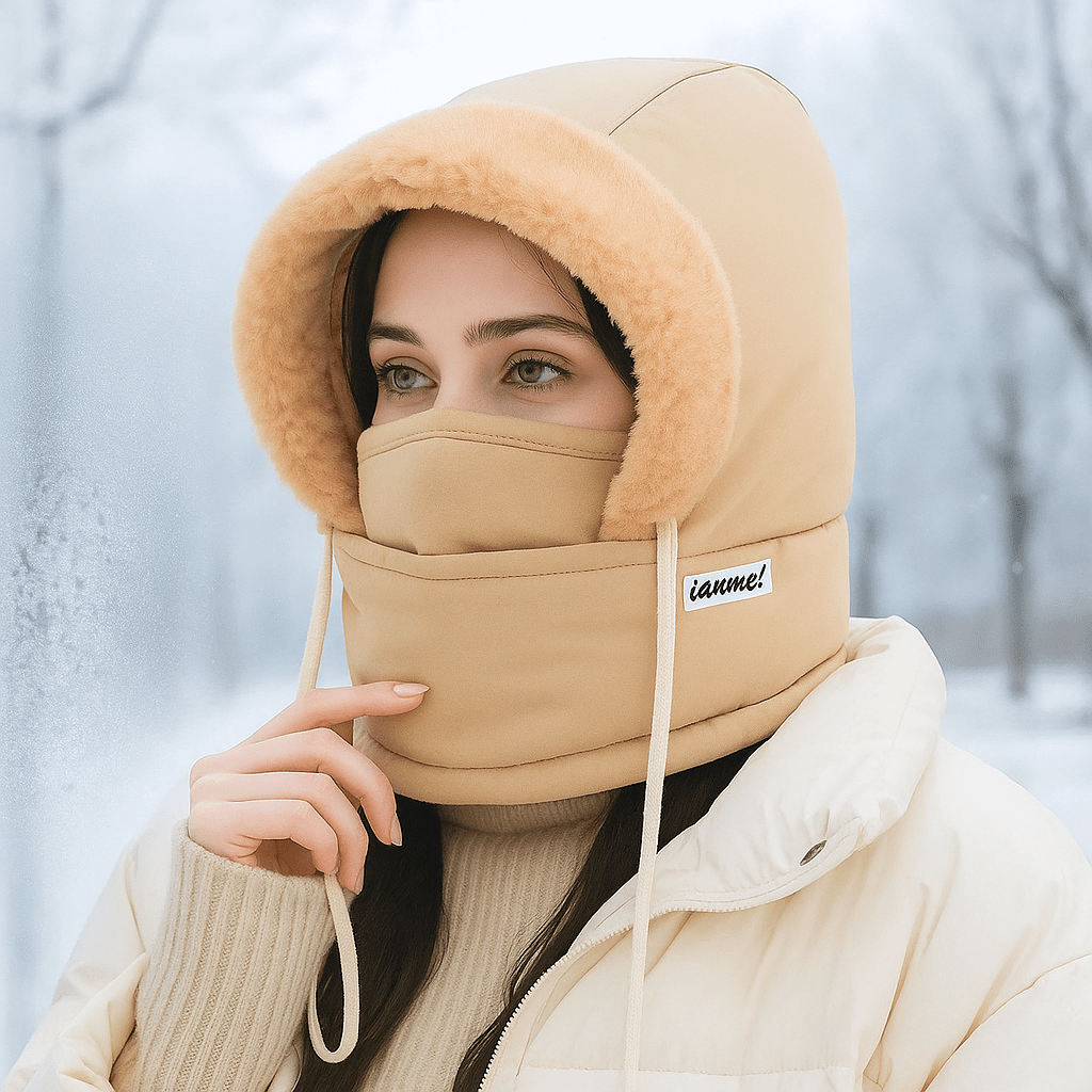 Lämpövuorattu Pipo Täydellisellä Suojalla - EmiyoSuomi - Lämpimät pipot