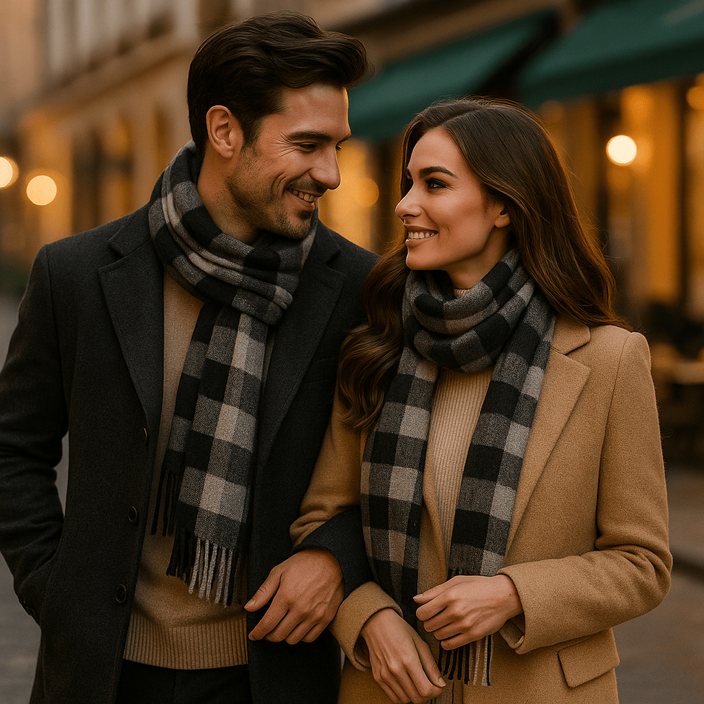 Herensjaal in warme en klassieke mix - Emeric