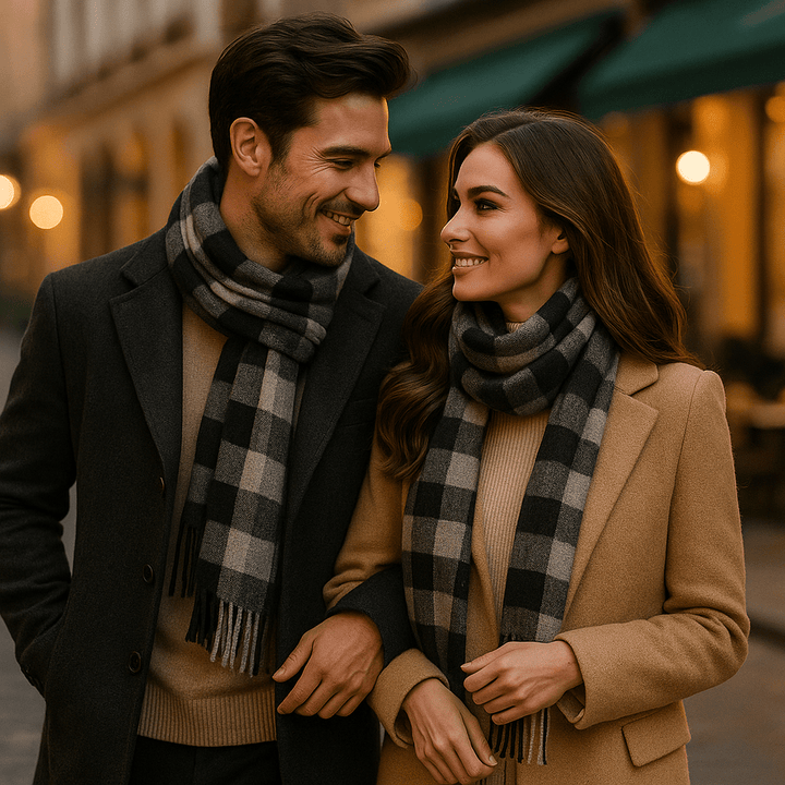 Herensjaal in warme en klassieke mix - Emeric