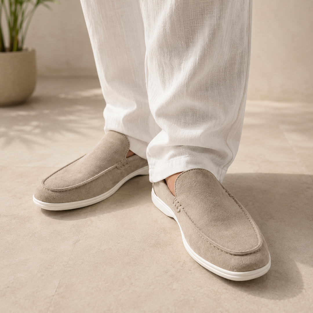 Herenmoccasins met effen ontwerp in herfststijl - Gerald