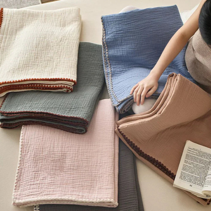 Katoenen mousseline deken