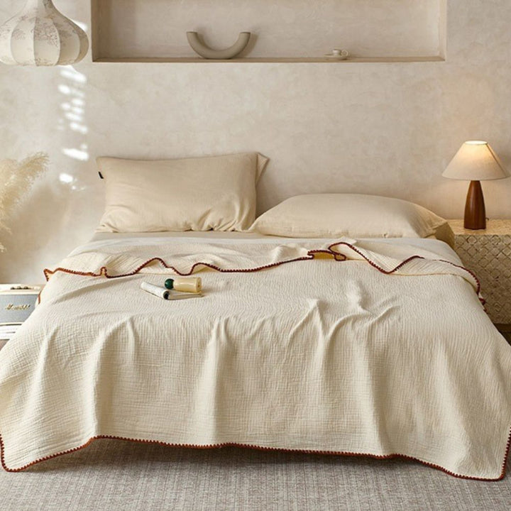 Katoenen mousseline deken