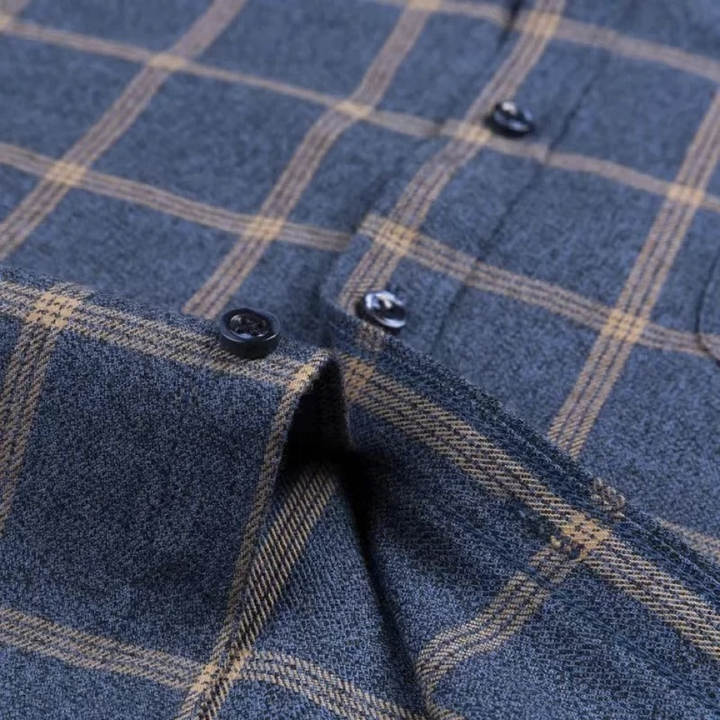 Kayn - Katoenen geruit overhemd van hoge kwaliteit voor heren