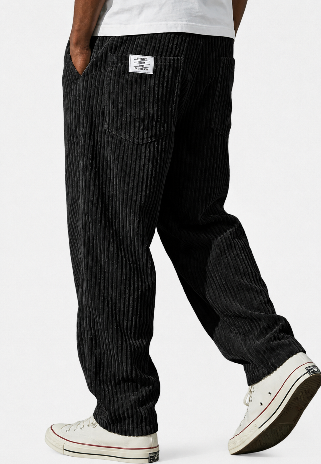 Herensweatbroek met ruime pasvorm en zakken - Bastian