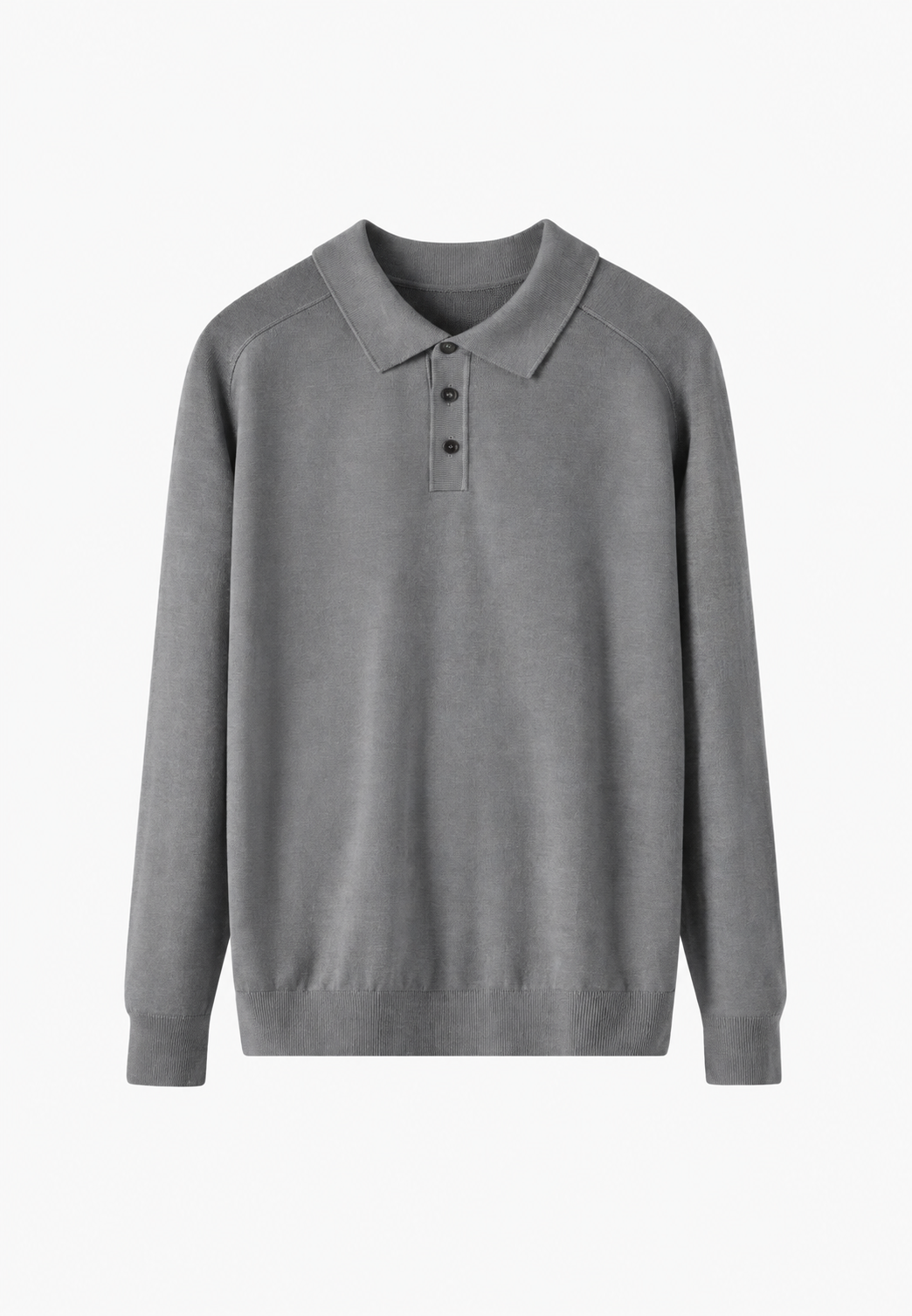 Gebreid poloshirt van een wolmix met open kraag - Gaël