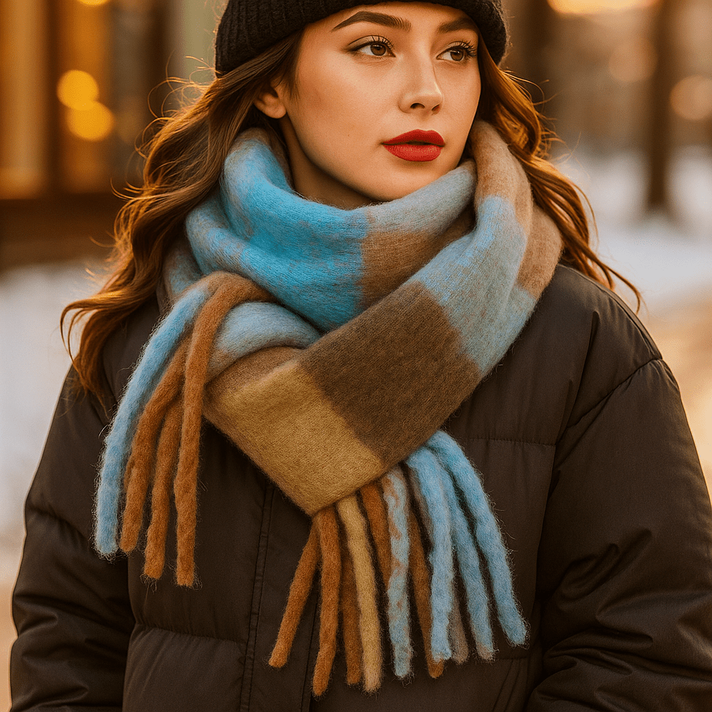 Scarvello – Paksu ja Colorkäs Villahuivi - EmiyoSuomi - Huivit