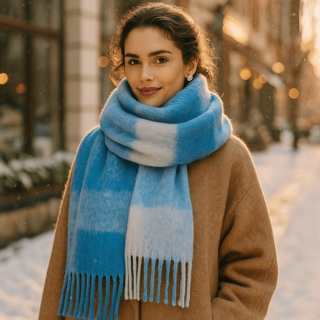 Scarvello – Paksu ja Colorkäs Villahuivi - EmiyoSuomi - Huivit