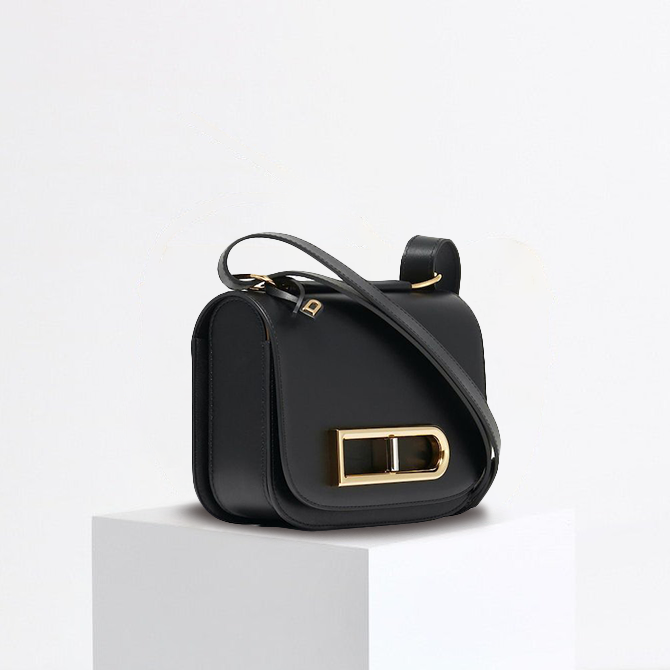 Ember Elegante leren crossbodytas