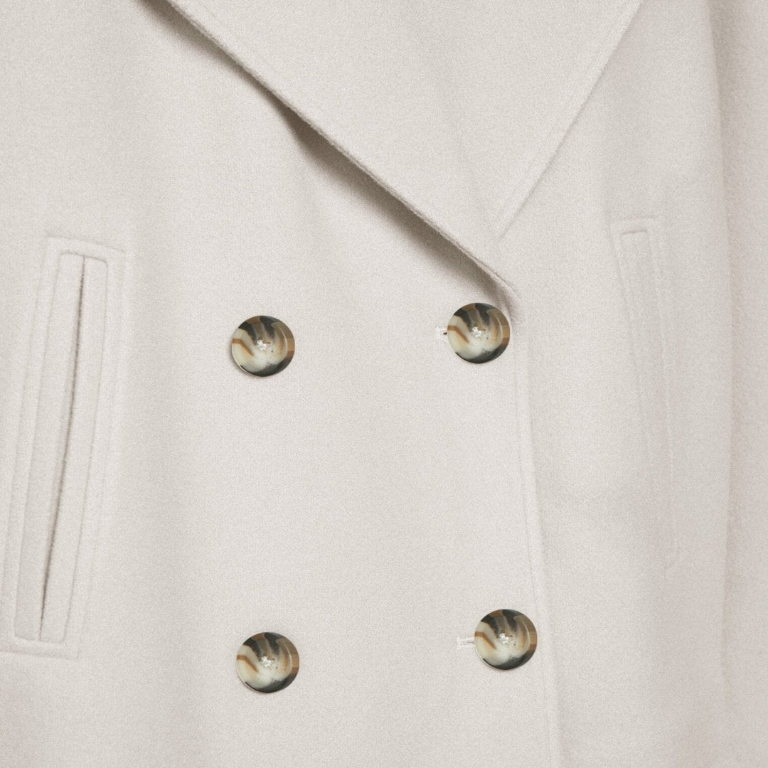 Kort wollen damesjack met dubbele borstknopen - Heidi