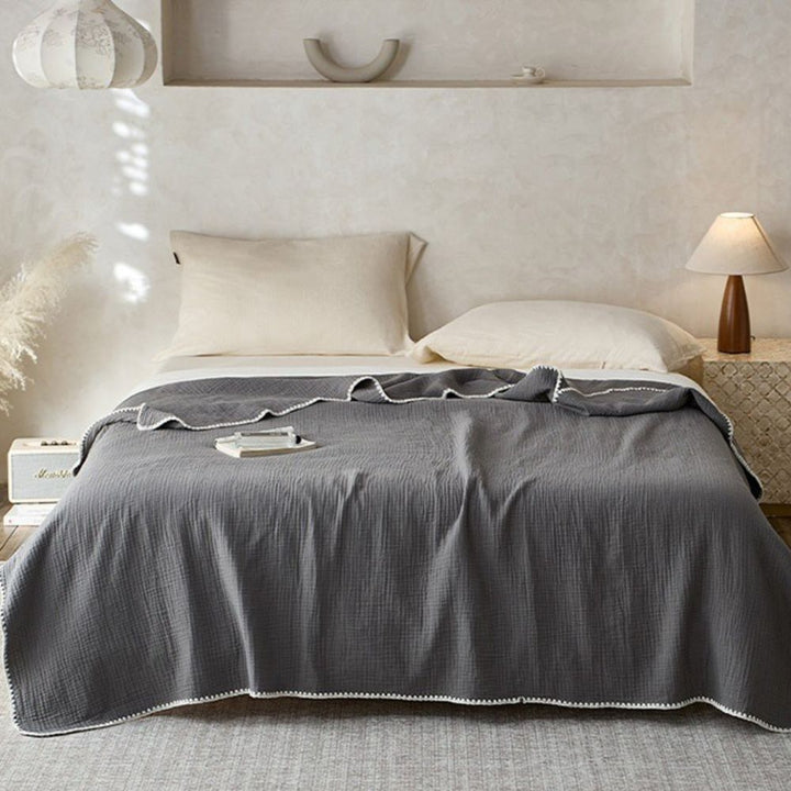 Katoenen mousseline deken