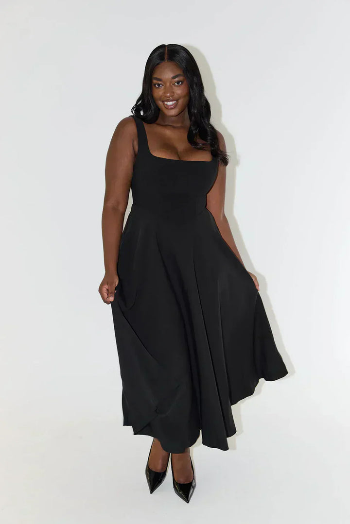 Melody - Nieuwe halflange, eenvoudige en getailleerde strapless jurk