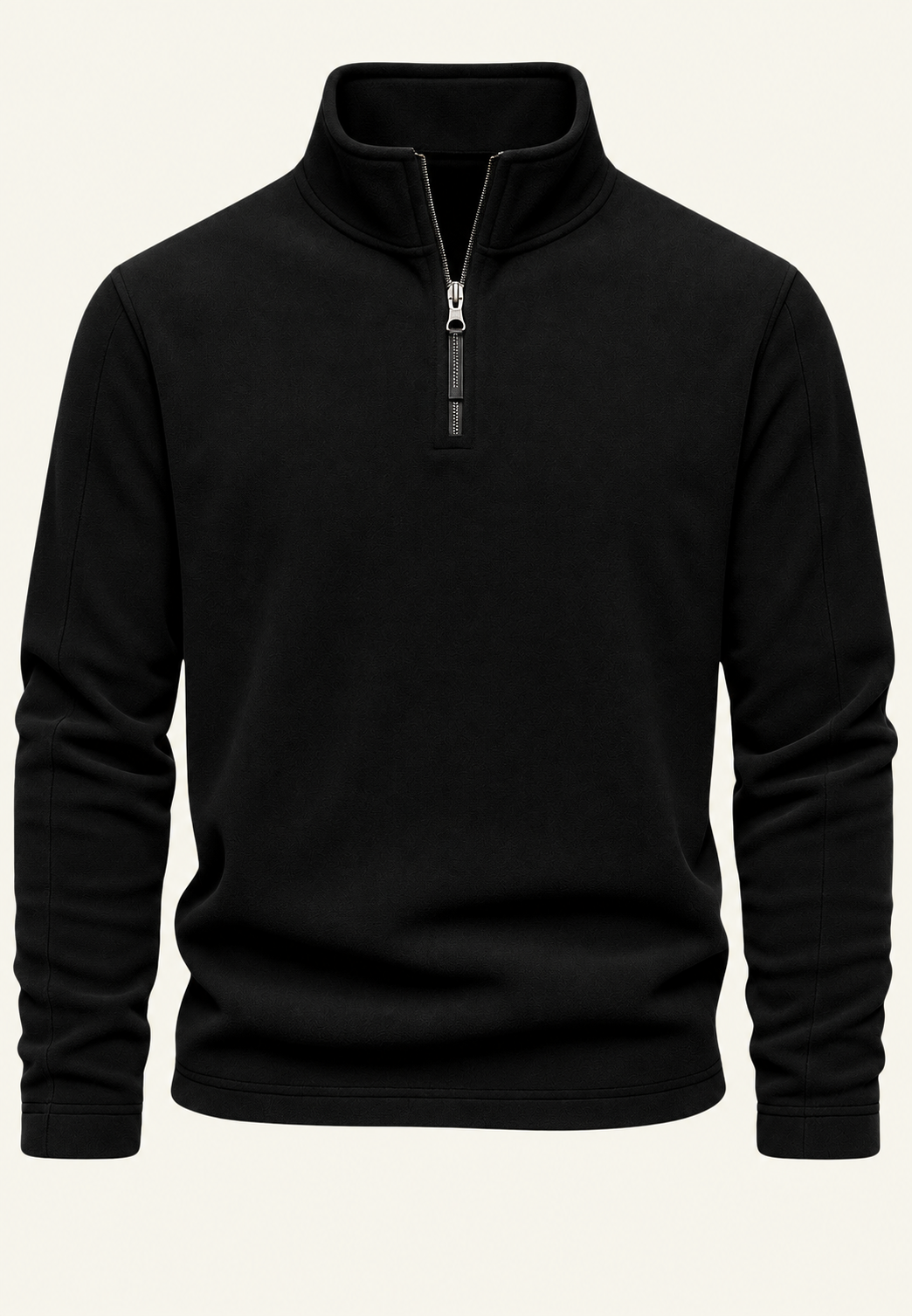 Herensweater met hoge hals en halve rits - Calder