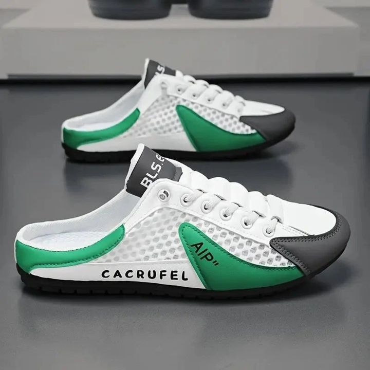 Sportschoenen voor heren met geperforeerde panelen en veters - Elias
