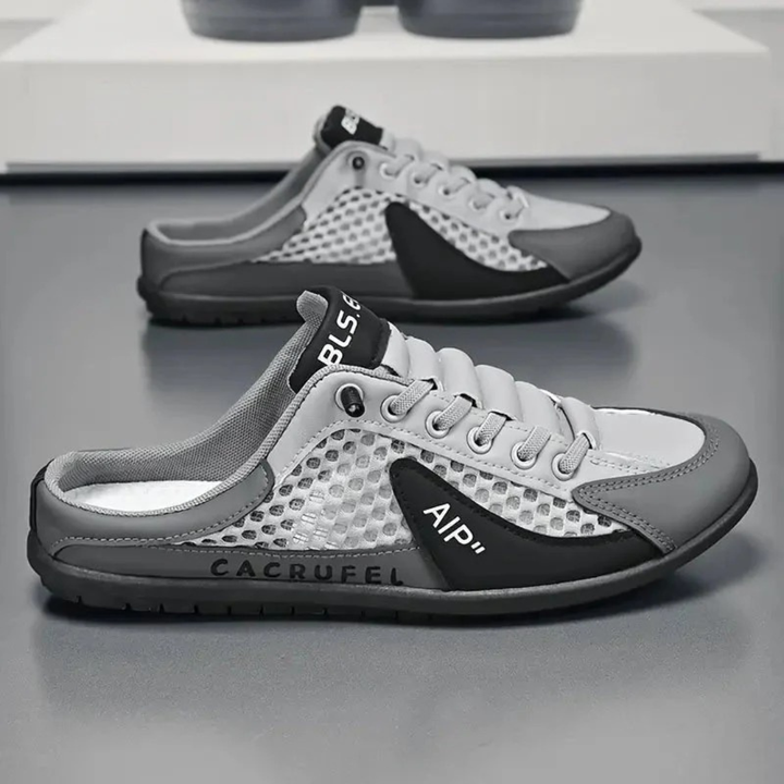 Sportschoenen voor heren met geperforeerde panelen en veters - Elias