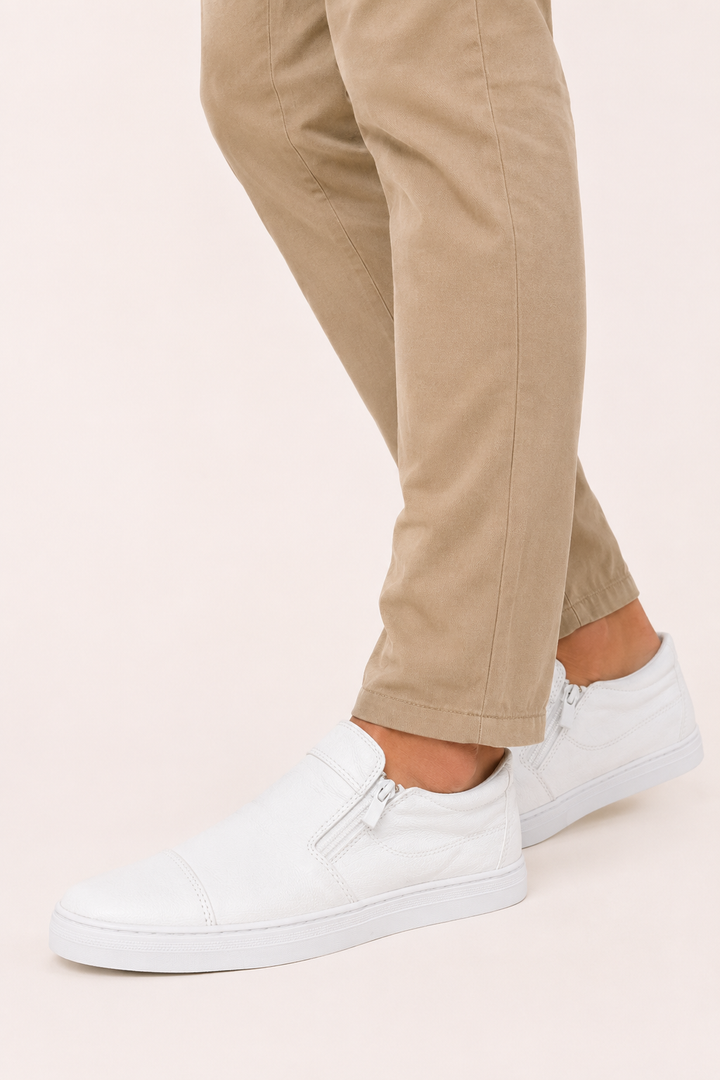 Casual herenschoenen met ritssluiting aan de zijkant - Nils