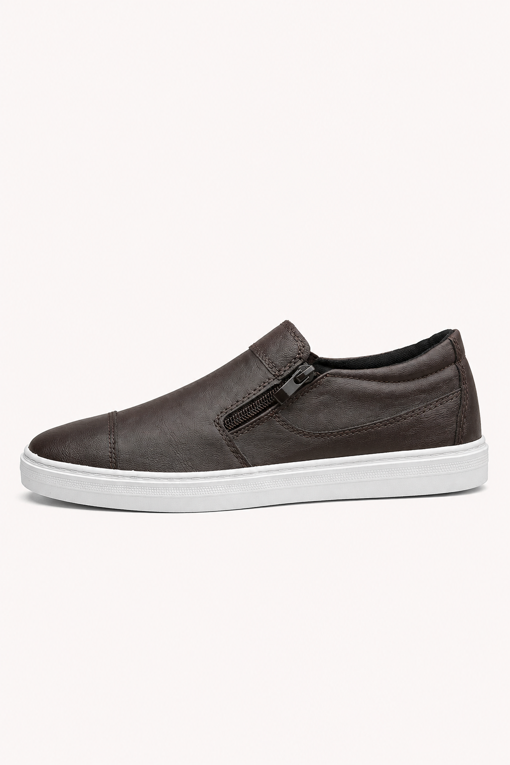 Casual herenschoenen met ritssluiting aan de zijkant - Nils