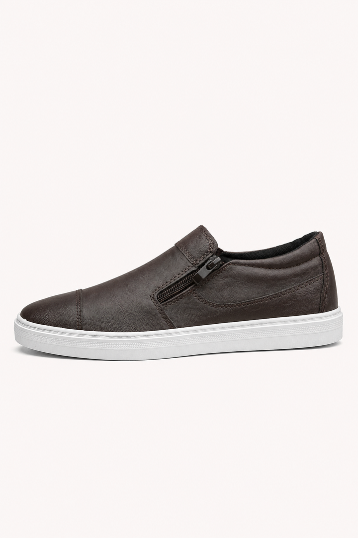 Casual herenschoenen met ritssluiting aan de zijkant - Nils