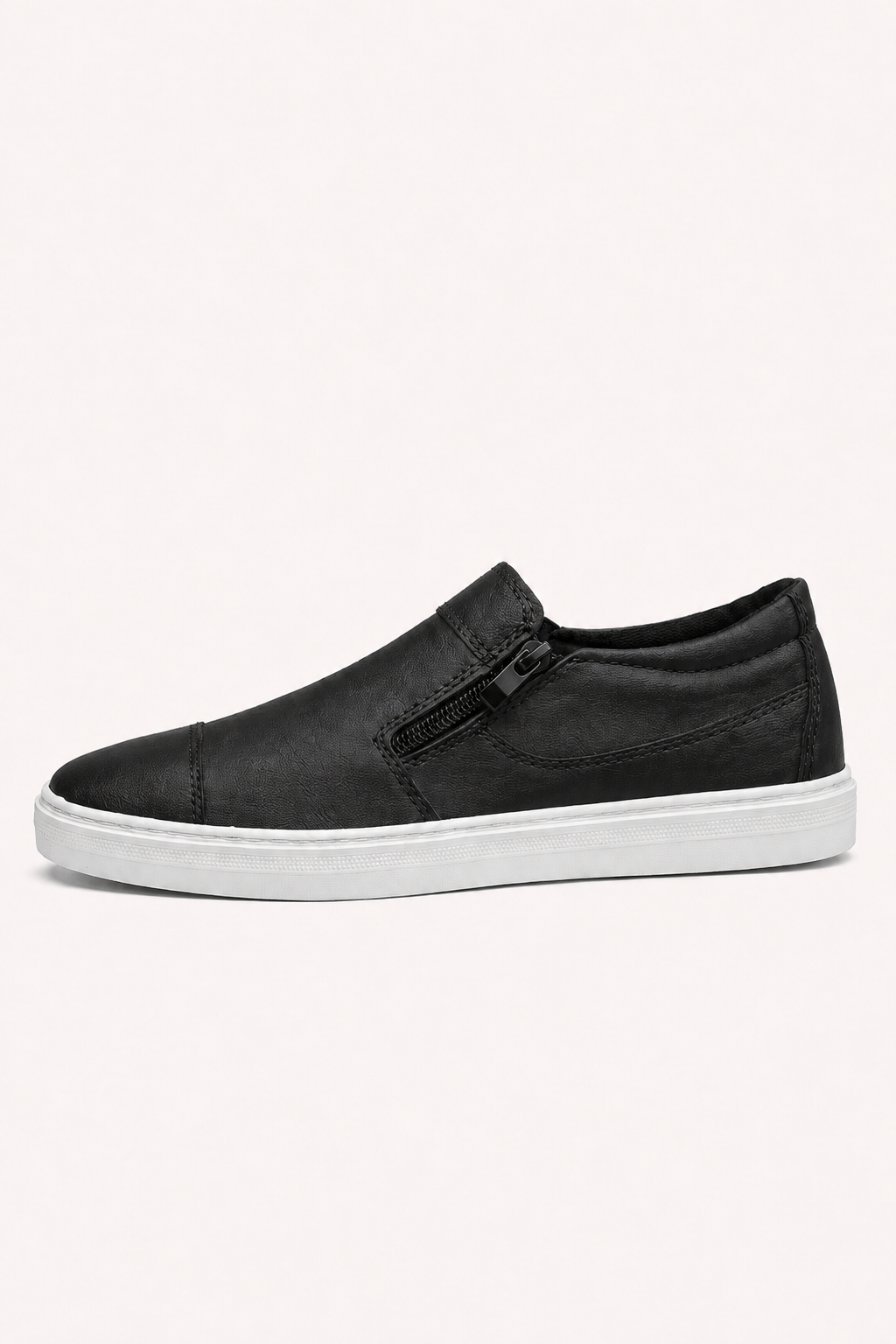 Casual herenschoenen met ritssluiting aan de zijkant - Nils