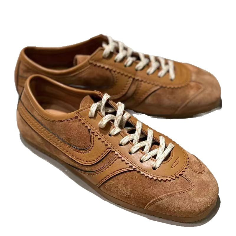 Damessneakers barefoot retro met gecombineerde panelen - Alinda