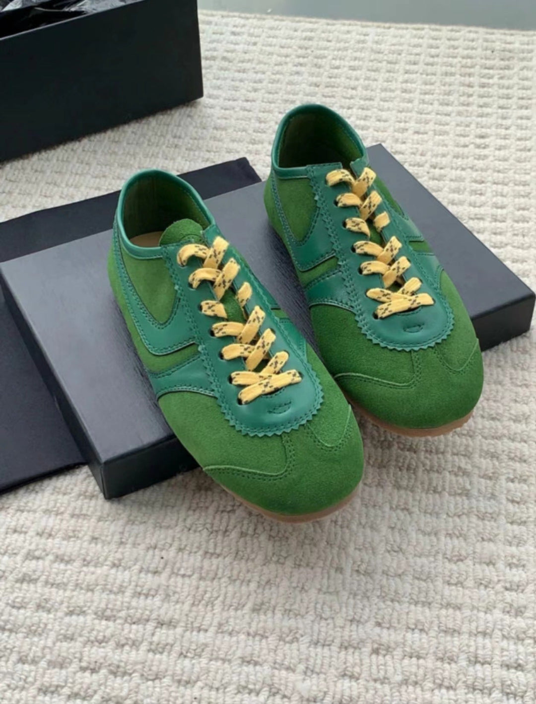 Damessneakers barefoot retro met gecombineerde panelen - Alinda
